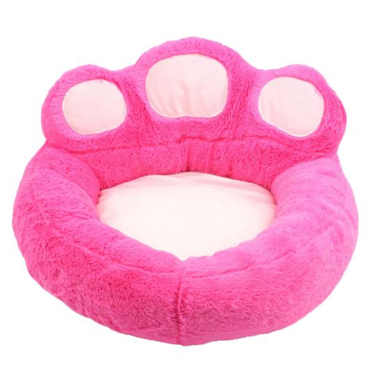 Lovely Paw Shape Dog Cats Pet Cushion Bed Warm Plush Soft Nests Kennel