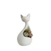 Lightweight 3D Printed Cat Shaped Planter Nordic Minimalist Flower Pot for Indoor Outdoor Garden Desktop Ornament