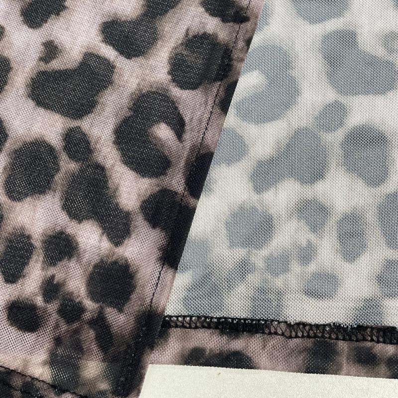 Fashion Hollow Leopard Print Sexy Evening Dress Women Long Sleeve Slim Fit Casual Party Club Dresses Women Elegant Street High Waist Long Dress 25891