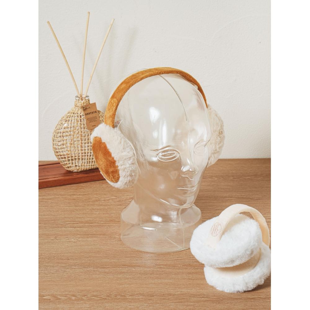 Daiso Foldable Fur Earmuffs Brown