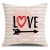 Valentine's Day Pillow Cover New Letter Love Sofa Cushion Cover Short Plush Cushion Pillow
