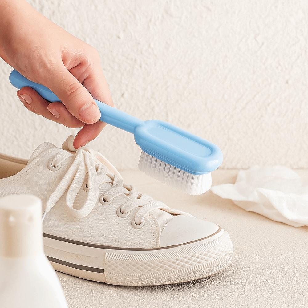 2PCS/SET Plastic Long Handled Shoe Brush Ergonomic Soft Bristled Board Brush Portable Shoe Washing Brush Shoe Cleaning
