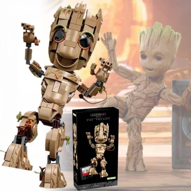 Groot Small Tree Man Building Blocks Creative Educational Toy For Boys