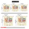 2pcs 2D flat printing Curtain Diversity Tree of Hands Polyester Without Electricity Birthday Party Perfect for Booths Studio