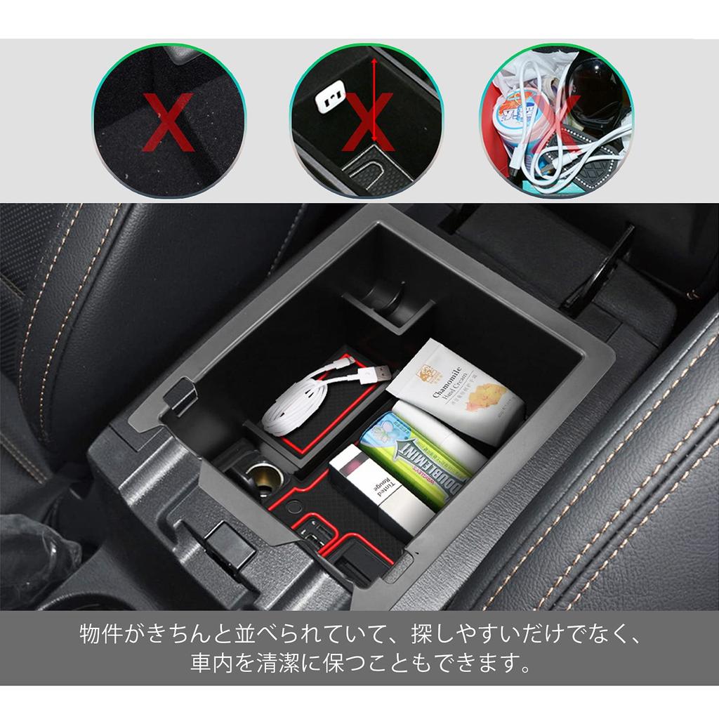 GAFAT Car Storage Box for Mazda KF Series Console Interior KF Center Console External Console Console Box with Coin Small Item CX-5 (2nd Generation,