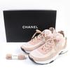 Makellose CHANEL Sneaker COCO Marke Stricksocken pink gestrickt Damen 37 23B G38750 Gebraucht