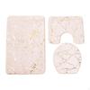 3 Pack Toilet Seat Cushion Sets Decorations Non-slip Breathable Water-absorbent Washable Bath Mat