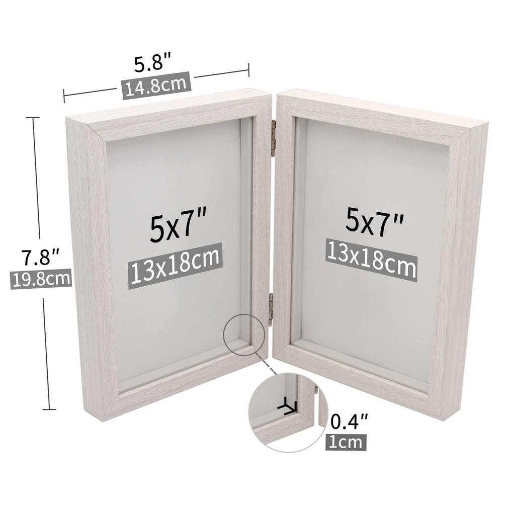 Afuly Photo Wedding Present Frame, 2-Sided, 2L, White, Stylish, Vertical, Wall-Mounted, Wedding, Gift, Anniversary, Birthday, Present, Valentine's