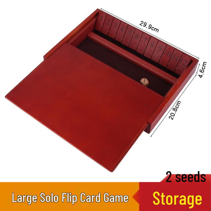 Children's Number Flip Card Game: Educational, Entertaining, Four-Sided Board & Drinking Game Props for Parties