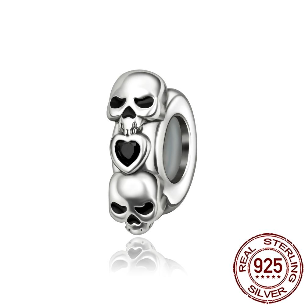 Gothic Charms Copper Halloween Nightmare Skull Skeleton Voodoo Doll Beads Fit Bracelet Necklace Diy Jewelry