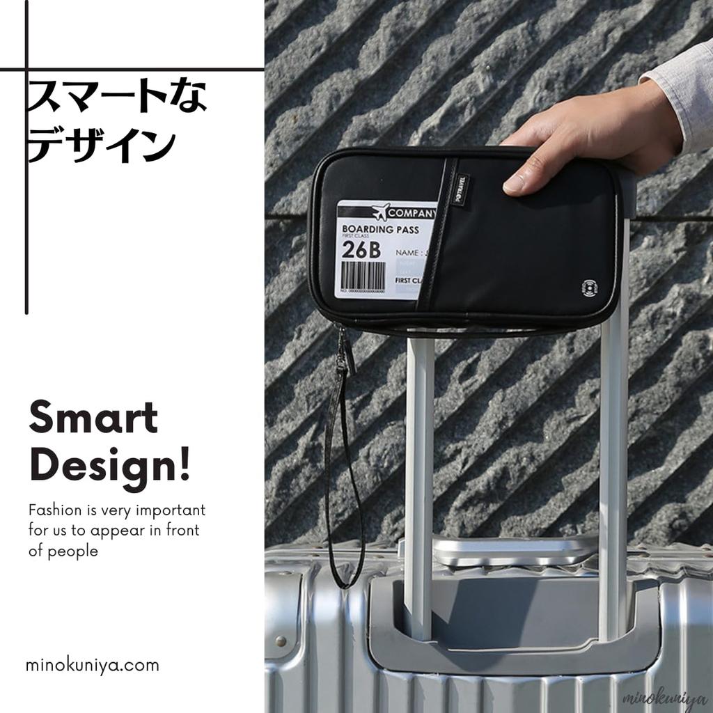 Passport Case Mini Ballpoint Travel Pouch for International Travel and Airline Tickets (with Pen), Anti-Skimming Cover, Multi-Purpose (White)