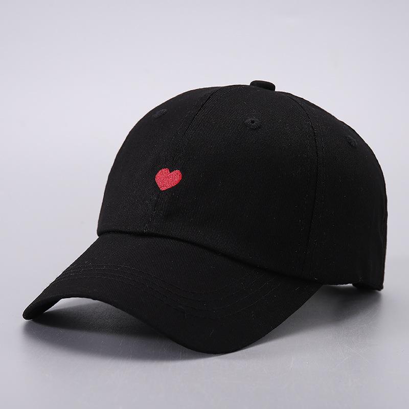 Fashionable and Versatile Embroidered Small Heart Hollow Top Baseball Cap Simple and Fresh Outdoor Casual Duckbill Cap