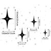 4 Pieces Pointed Stars Wall Hangings Decor Metal Art Accessory Multipurpose Modern for