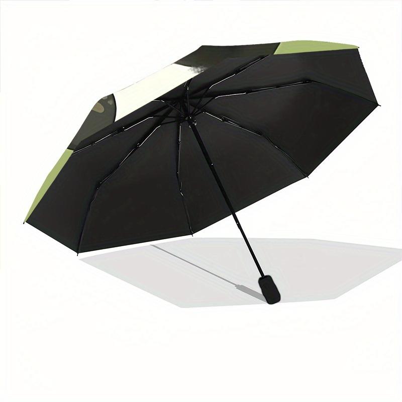 1pc Panda Hat Auto Open/close, All-Season Portable Folding Umbrella for Women & Men, Travel, Everyday, Formal Events -06174