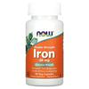 NOW Foods, Iron, Double Strength, 36 Mg, 90 Veggie Capsules