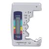 Digital Battery Tester ABS LCD Screen Button Cell Battery Checker for 1.5V 9V Metering Silver