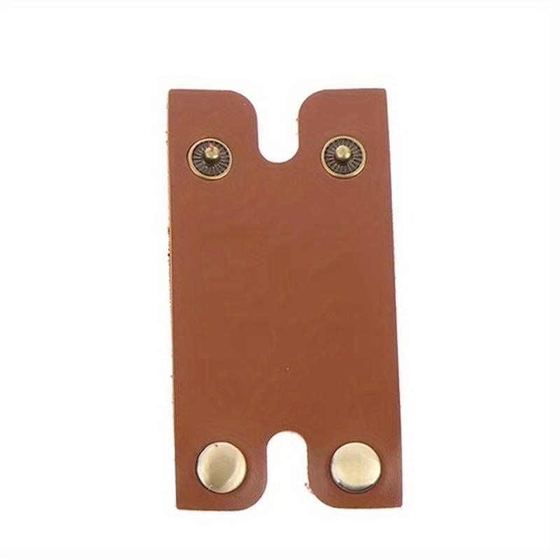 1pc Razor Protective Cover Safety Razor Leather Protective Cover Cutter Head Protective Cover Without Razor 85*45mm