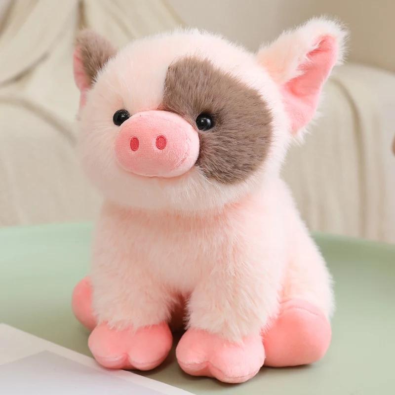 Jolis Jouets Peluches Porcelets  Poupée Cochonette Assise Moelleuse Compagnon Chaud et Confortable pour Enfants Cadeau d'Anniversaire Noël 20cm