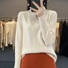 YYFS Women's Fashion Casual Solid Color Print Autumn Winter Long Sleeve Half Turtleneck Sweaters