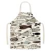 Marine-Themed Stain-Resistant Parent-Child Sleeveless Apron