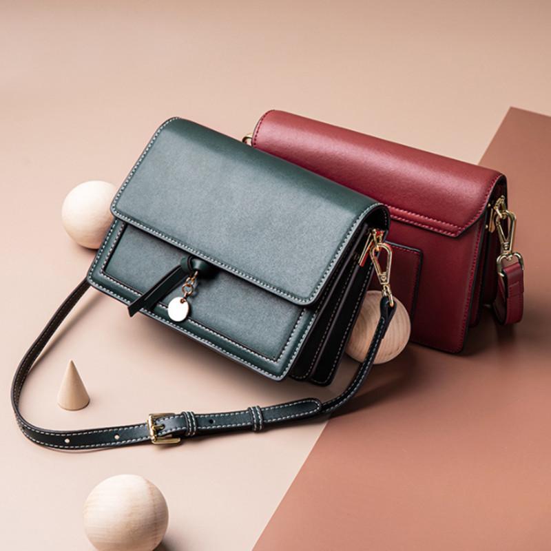 Women's Bag with Stylish Texture Single Shoulder Small Square Bag Crossbody Handbag