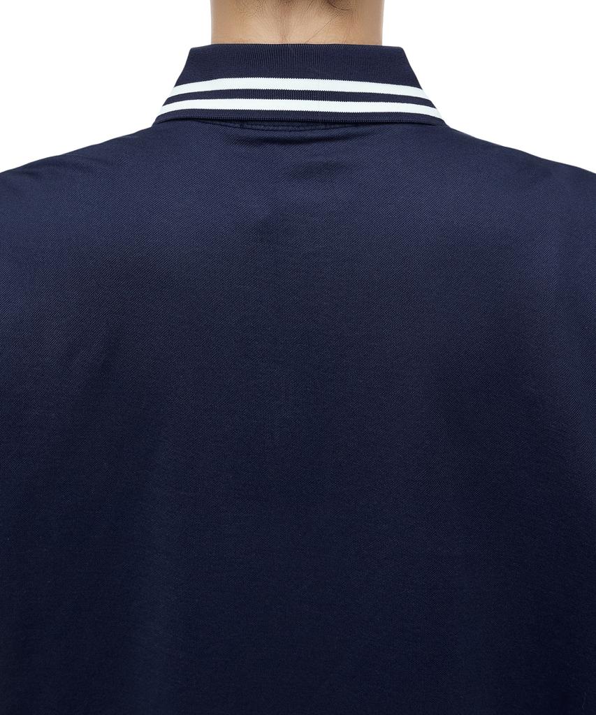 Pollolalpeulolengolpeu Custom Slim Fit Performance Polo Shirt - Navy