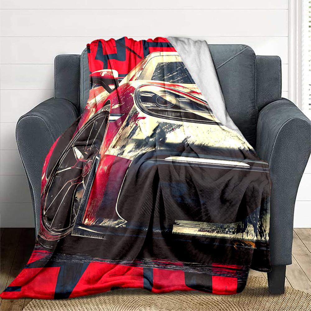 

1pc Racing Car Blanket Versatile for Couch, Office Bed 80x120cm