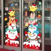 AMJ953 Hit Christmas Decoration New Cartoon Christmas Glass Decoration Electrostatic Stickers