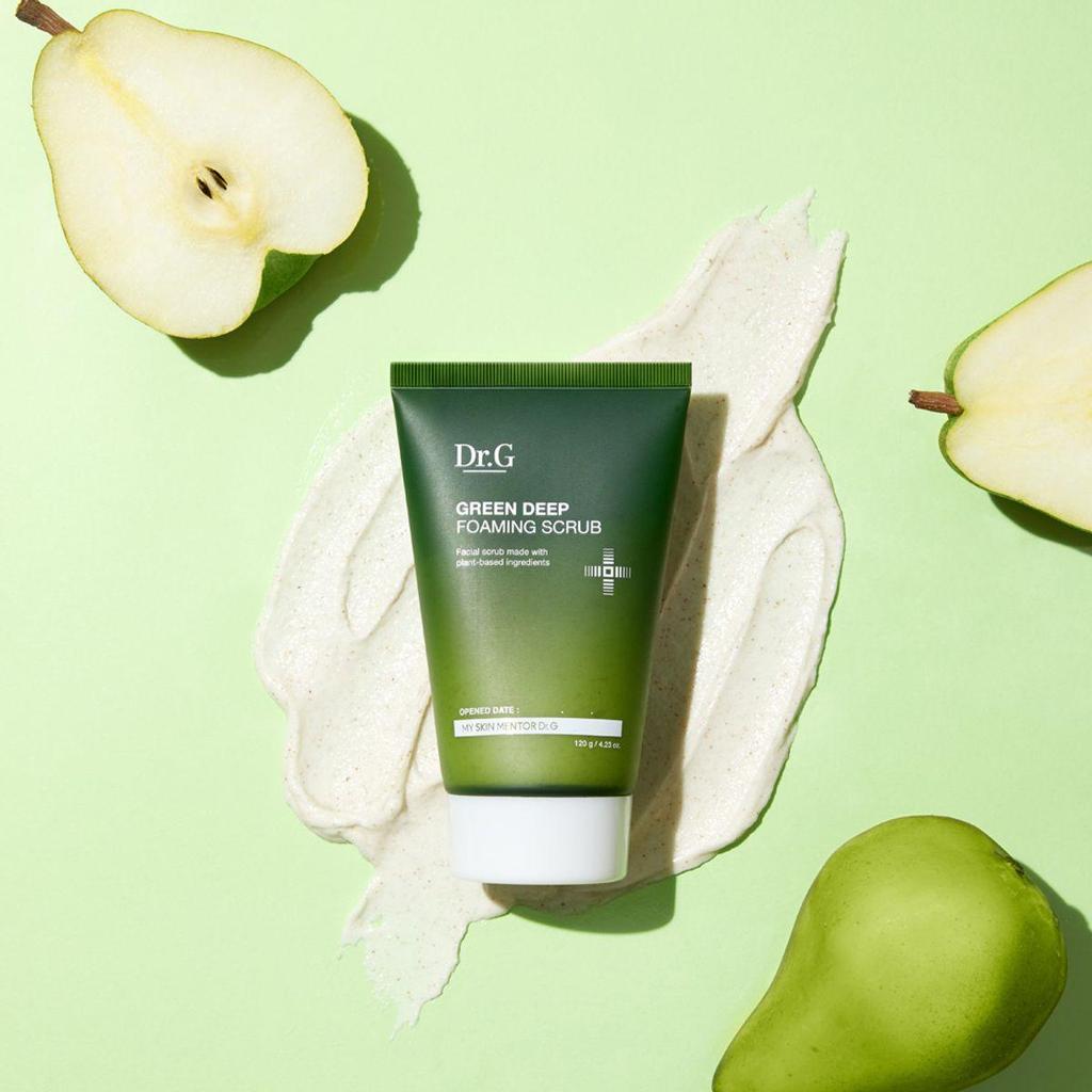 Dr.G Green Deep Foaming Scrub 120g | Gentle Exfoliating Scrub with Green Biome & Pear Scrub