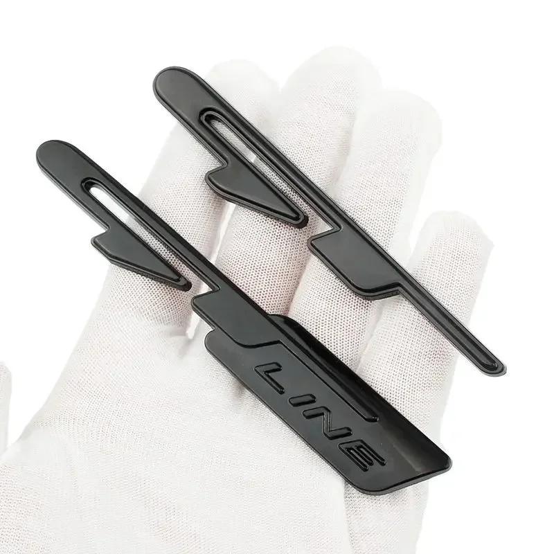 Car 3D Metal GT Line Logo Stickers Rear Boot Trunk Emblem Badge Decals for 307 308 Renault Rio K3 K5 Ceed Sportage