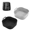 2Pcs Air Frying Machine Liners Silicone Liners Reusable Basket Liners Replacement for NA229 220 Basket Kitchen Accessories