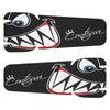 Bike Handlebar Sticker 3D PVC Road Bike Handlebar Tape Scratch Resistant Shark Print Mountain Bike Handlebar Protective Stickers