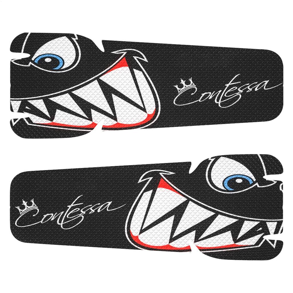 bike Handlebar Sticker 3D PVC Road Bike Handlebar Tape Scratch Resistant Shark print Mountain Bike Handlebar Protective Stickers