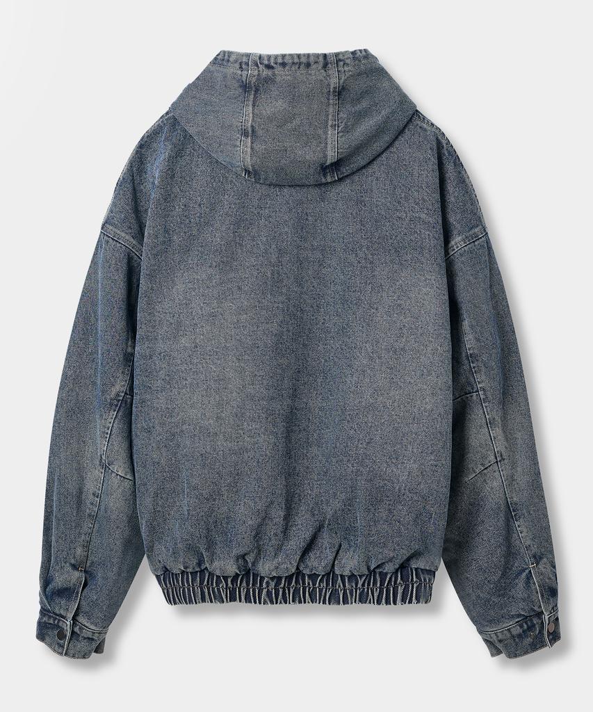 Dimitri Black 2Way Detroit Padded Jacket_Denim Dust Indigo