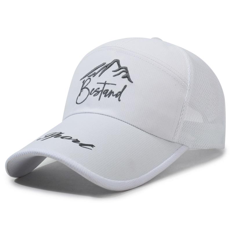 

Сетчатая бейсболка для мужчин среднего возраста, летняя дышащая шляпа от солнца, солнцезащитная кепка для рыбалки белый