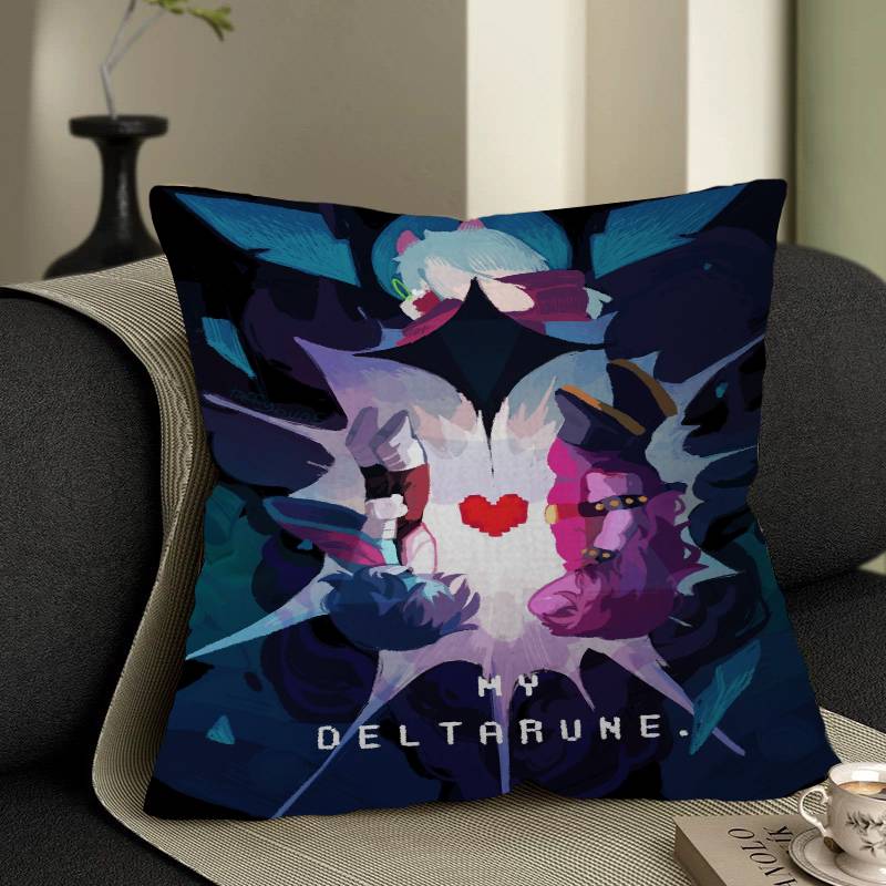 

Cartoon Game Deltarune Cushion Cover Inches Farmhouse Decor Home Throw Pillow Covers for Couch Decorations 30x30 cm