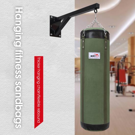 Sacco da boxe in tela con design sospeso, alta resistenza, buona tenacità, sacchi da boxe vuoti per palestra