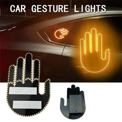 Helle LED-Handgestenleuchte mit Fernbedienung - 203 LED-Autodisplay-Leuchte mit 3 Gestensteuerungen