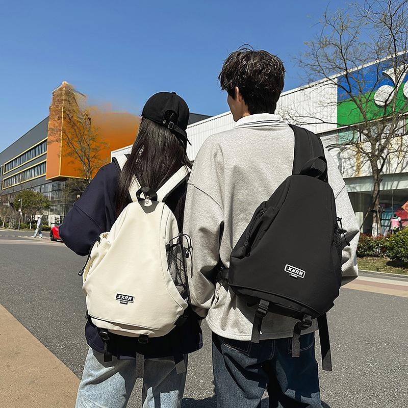 New Sports Wind Riding Diagonal Shoulder Bag Motorcycle Bombing Campus Portable Handsome Backpack Large Capacity Backpack.