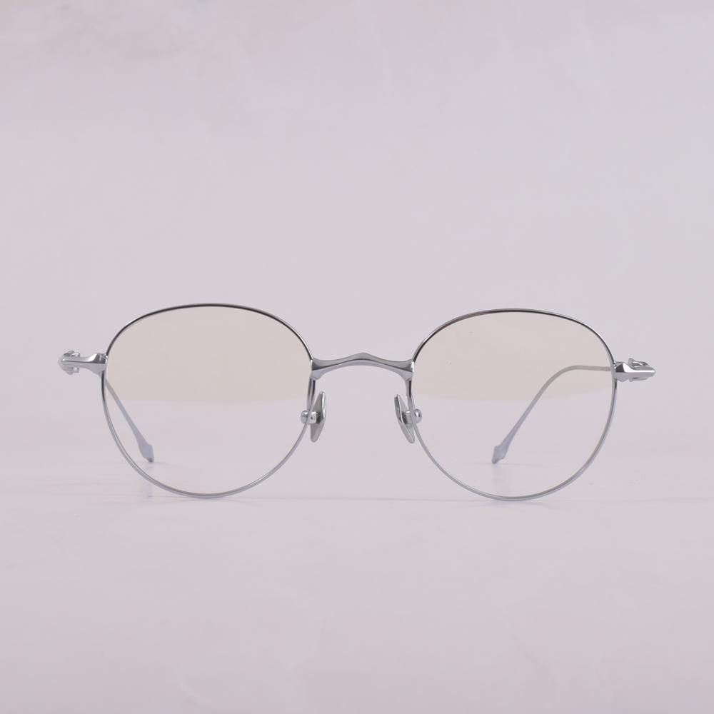 GENTLE TATATN Titanium Anti Blue Light Roud Women Men Eyeglasses Frame Optical Glasses EP Prescription Glasses