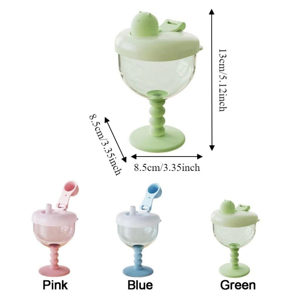 Leak-proof Learning Drinking Cup Plastic Goblet Cup Cute High-heel Cup For Toddlers