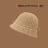 Fashion Autumn Winter Bucket Hat Knit Cold Proof Warm Hat Simple Windproof Panama Cap for Women