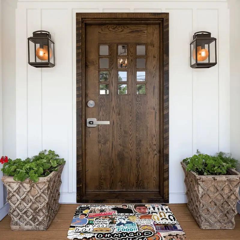 Funny TV Show Friends Collage Front Floor Door Entrance Mats Indoor Bathroom Kitchen Doormat Toilet Carpet Rug