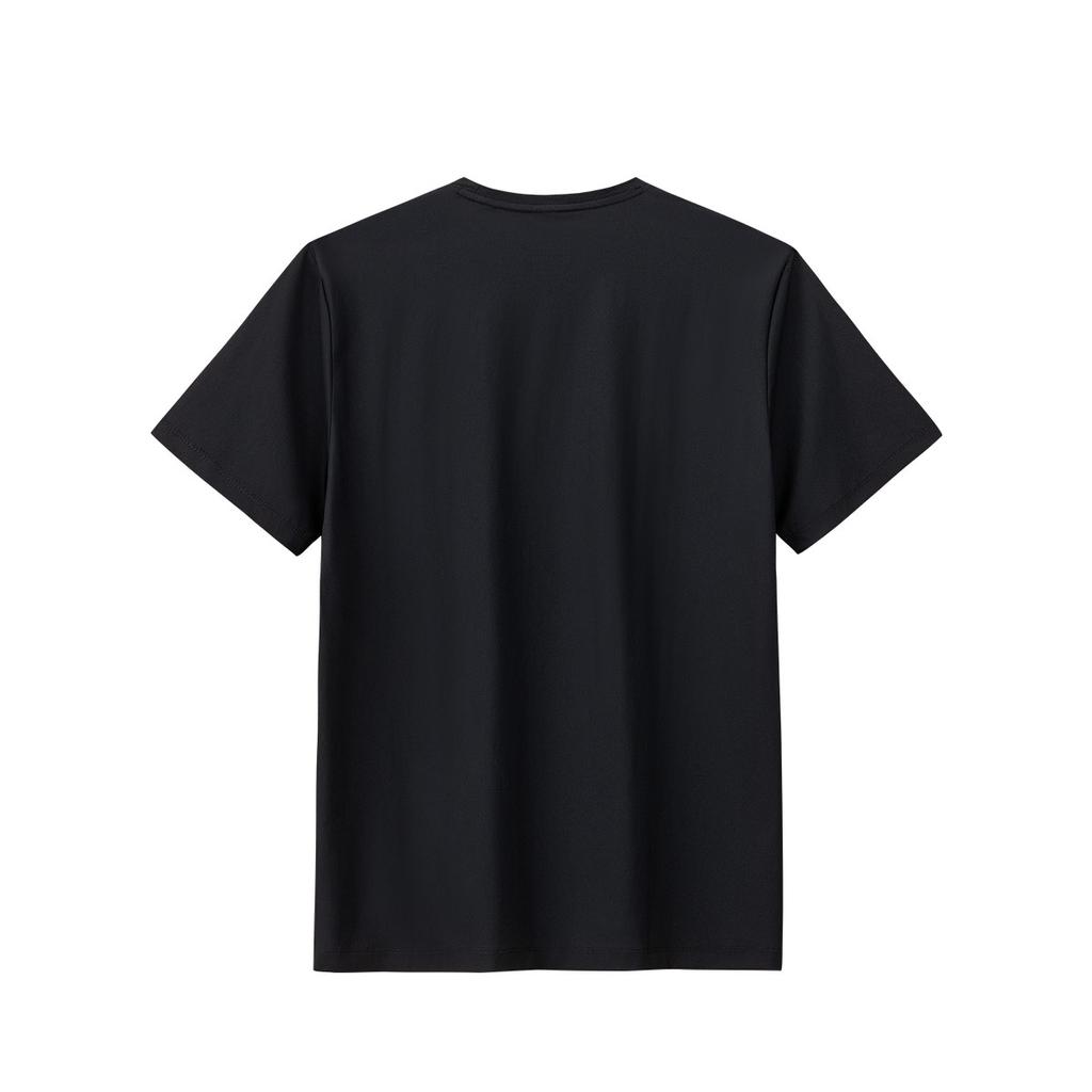 Anta Plain Simple Casual Versatile Short Sleeve Comfortable T-Shirt Men Tops Black 152537107-3