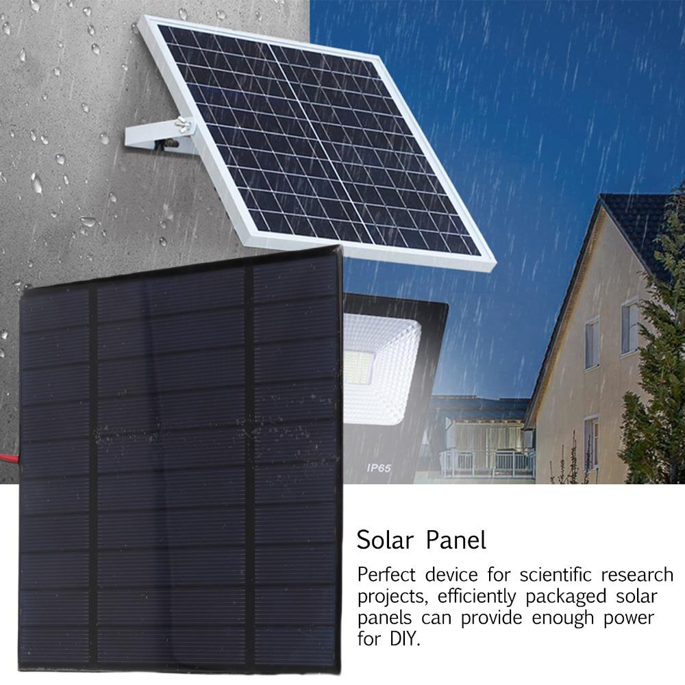 2pcs DC 5V 500mA Solar Panel Cell Module Polycrystalline Solar Panel Solar Lawn Lights