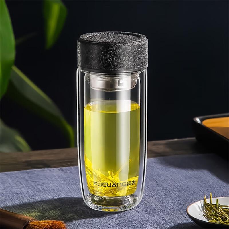Fuguan Yiqing Classic Business Double-Layer Glass Cup