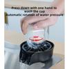 Automatic Glass Rinser Stainless Steel Cup Washer Professional Rust Resistant Pressure Glass Washer For Kitchen Sinks Silver