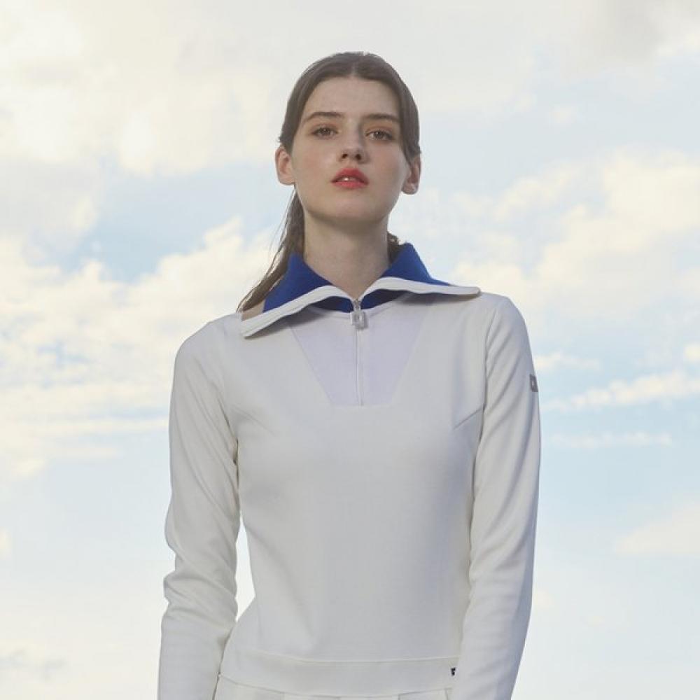 Onoff Women S Knit Sailor Collar Pleated dreSS Of3003lb White WHITE/38