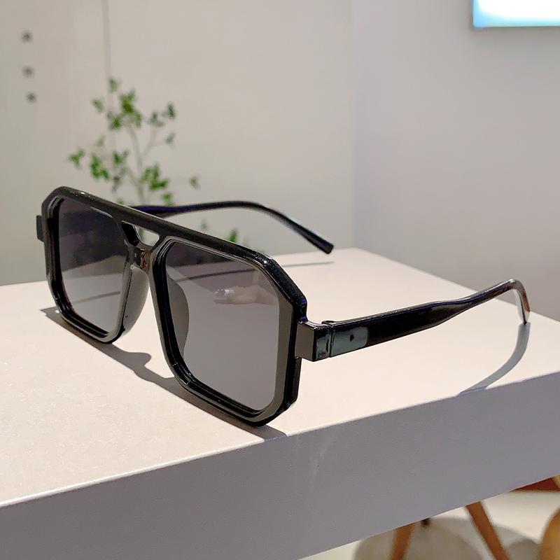 1/3 Pcs Trendy Square Decoration Shades Retro Oversize Gradient Women Sunglasses Men's Brand Sun Glasses for Driving Fishing