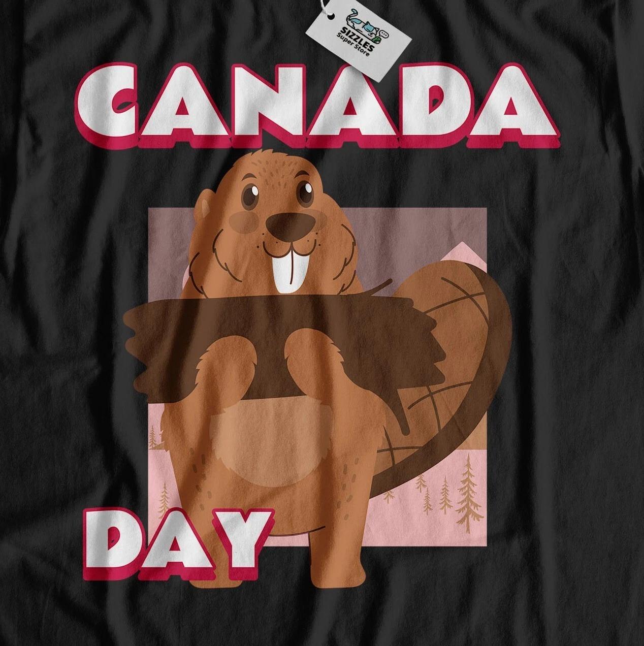 Unisex Funny Canada Day T-Shirt Canadian Beavers Gifts XL